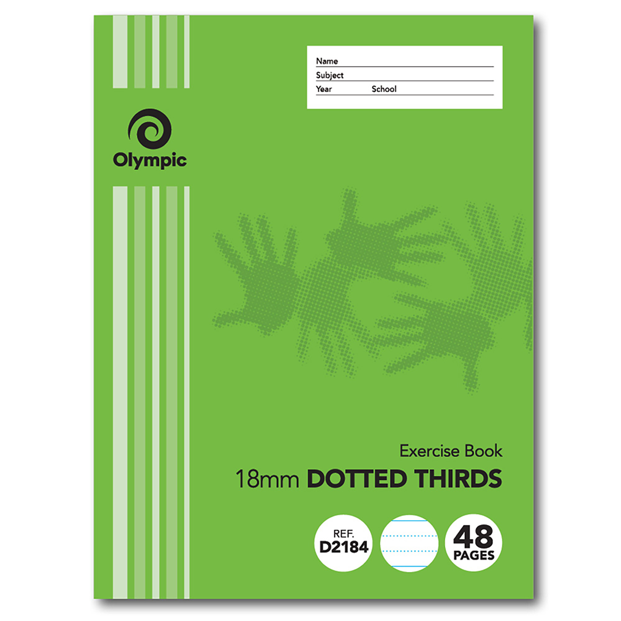 EXERCISE BOOK STRIPE 48PG 18MM D/3RDS