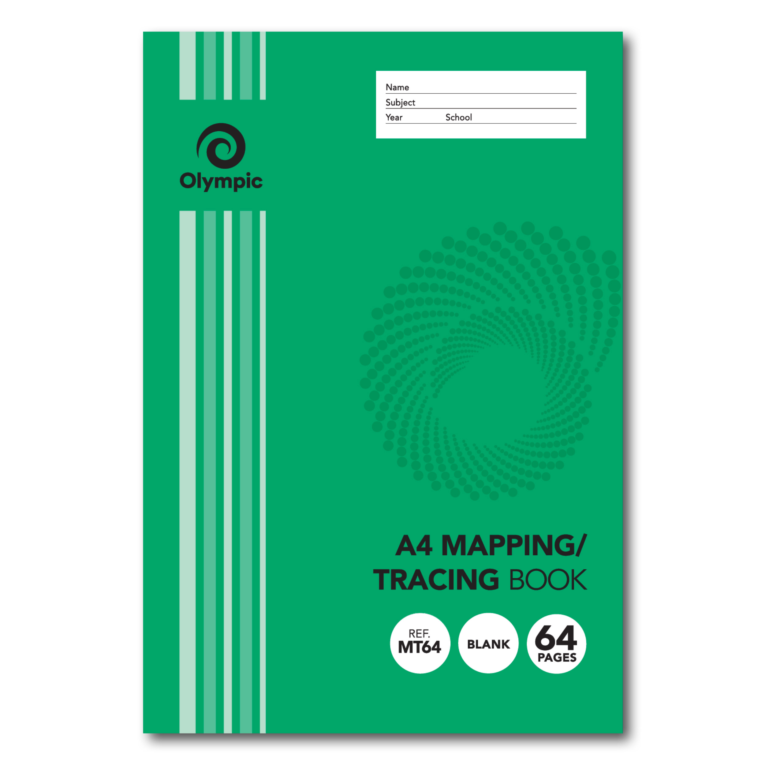 MAPPING & TRACING BOOK OLYMPIC A4 64PG