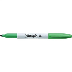 SP- MARKER SHARPIE PERMANENT FINE 1.0MM GREEN BX12