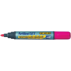 MARKER WHITEBOARD ARTLINE 577 3MM BULLET NIB PINK