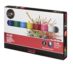 SP- MARKER UNI POSCA PAINT PC8K BOLD BULLET TIP ASST PK8