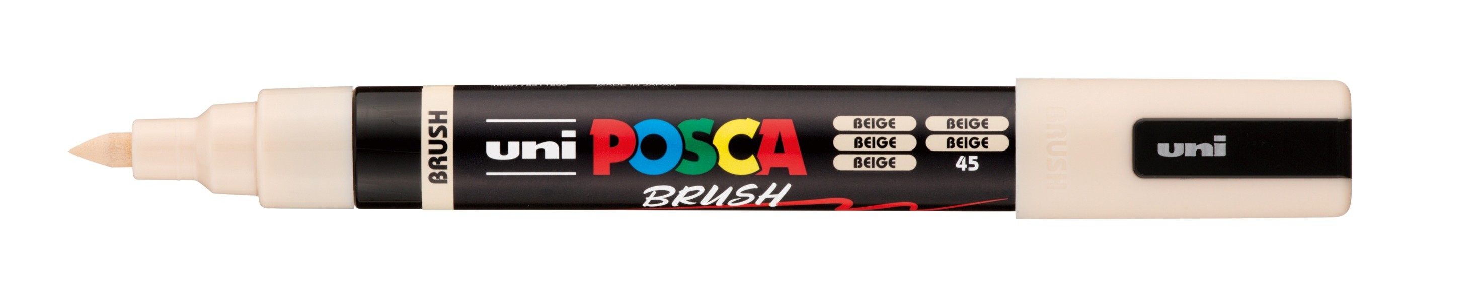 MARKER UNI POSCA PAINT PC5BR MEDIUM BRUSH TIP BEIGE