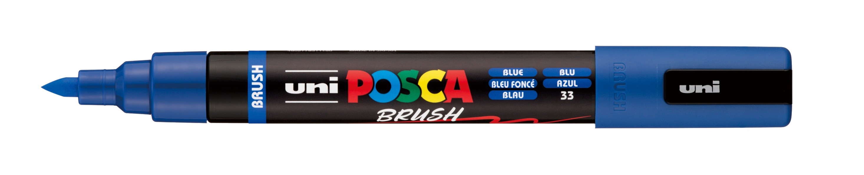 MARKER UNI POSCA PAINT PC5BR MEDIUM BRUSH TIP BLUE