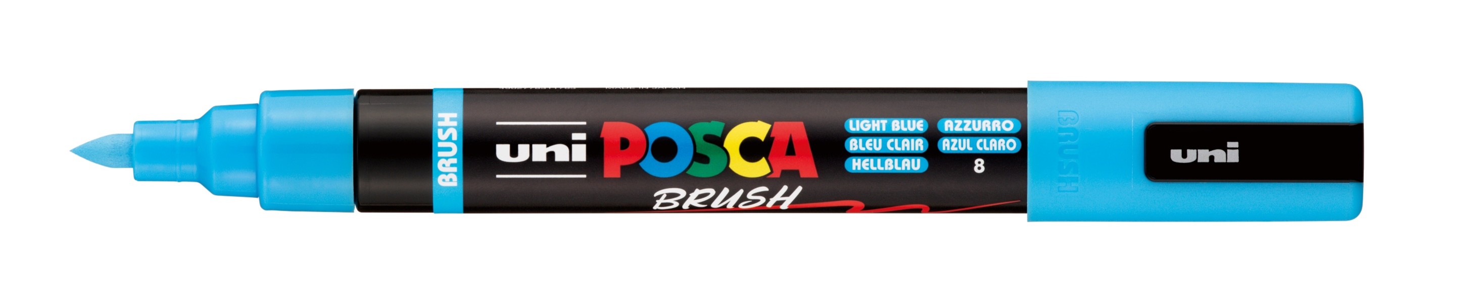 MARKER UNI POSCA PAINT PC5BR MEDIUM BRUSH TIP LIGHT BLUE