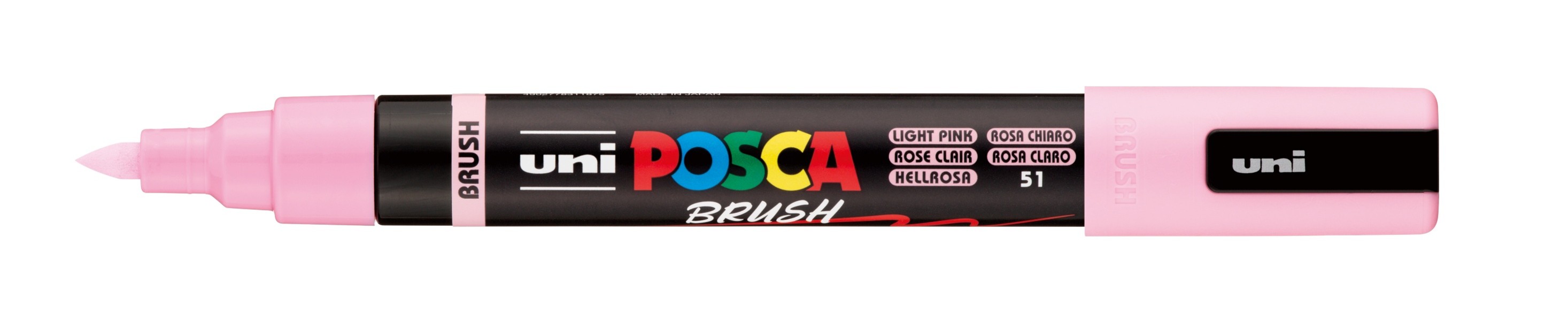 MARKER UNI POSCA PAINT PC5BR MEDIUM BRUSH TIP LIGHT PINK