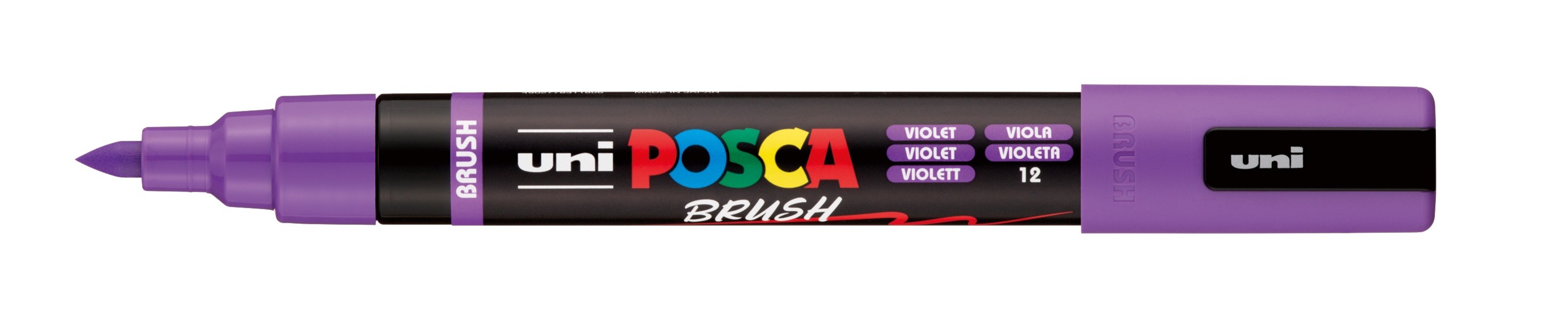 MARKER UNI POSCA PAINT PC5BR MEDIUM BRUSH TIP VIOLET