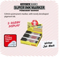 MARKER UNI SUPER INK BULLET TIP 3 DOZEN DISPLAY