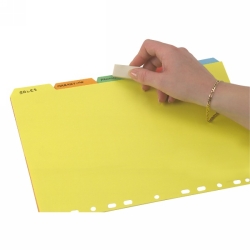 DIVIDERS MARBIG A4 MANILLA ERASABLE COL 5 TAB