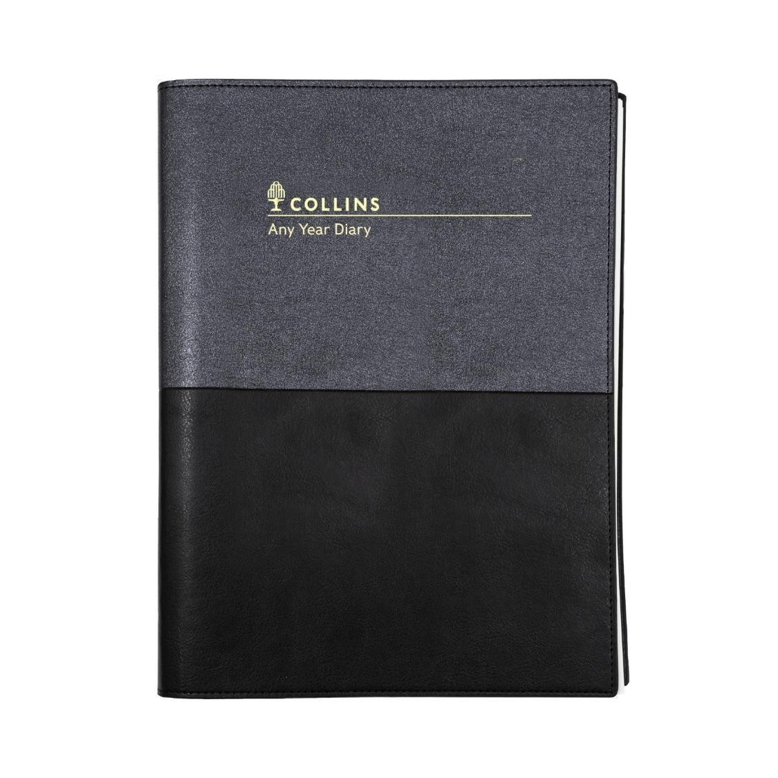 SP- DIARY ANY YEAR COLLINS A4 VANESSA WTV BLACK