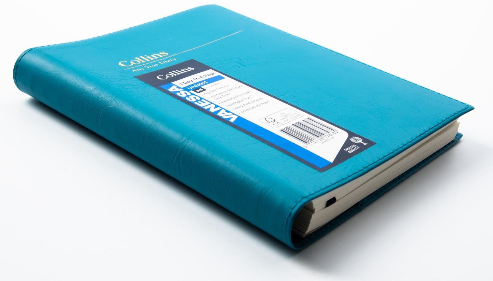 SP- DIARY ANY YEAR COLLINS A5 VANESSA DTP BLUE