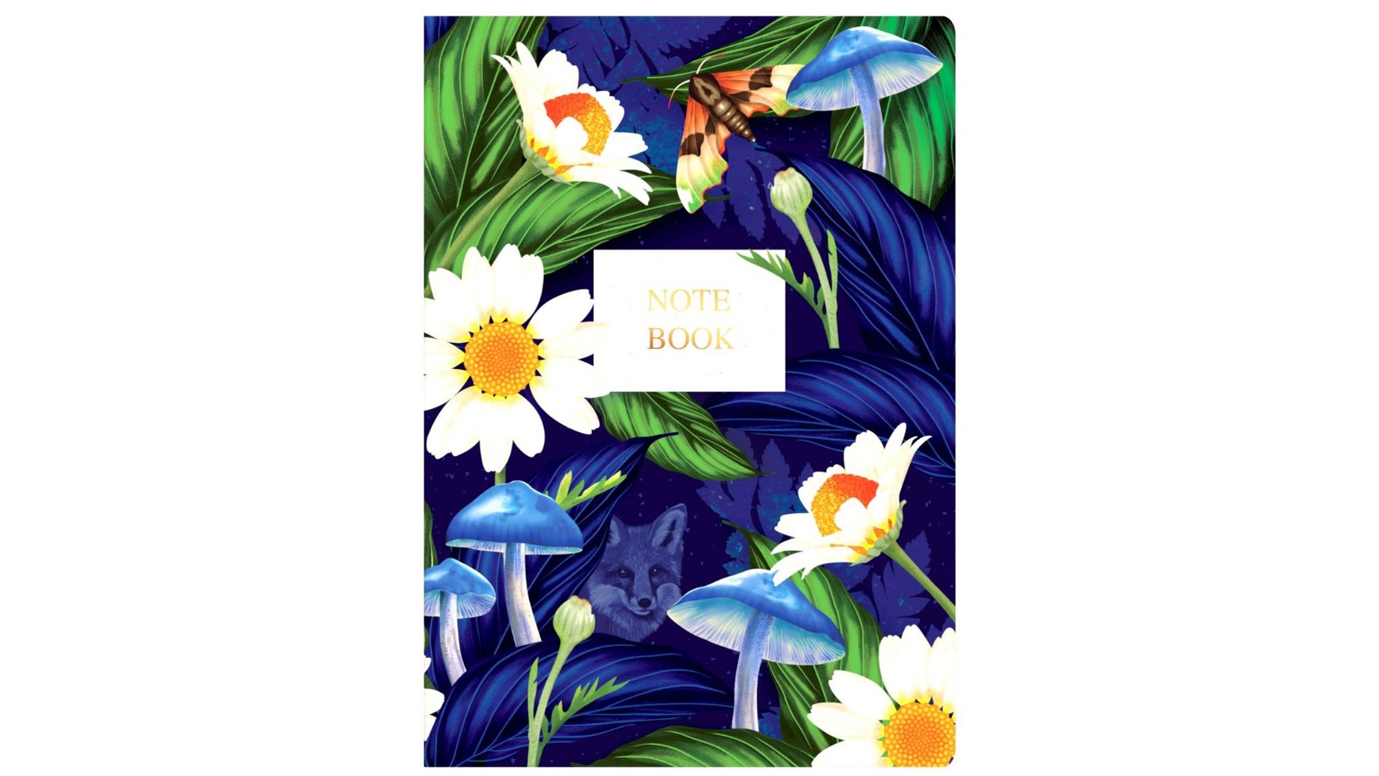 SP- NOTEBOOK COLLINS A5 DOWN THE GARDEN PATH RULED RECYCLED NAVY
