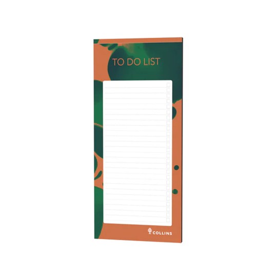 SP- NOTEPAD COLLINS VIRIDIAN TO DO SLIM RECYCLED MAGNETIC PAD BROWN