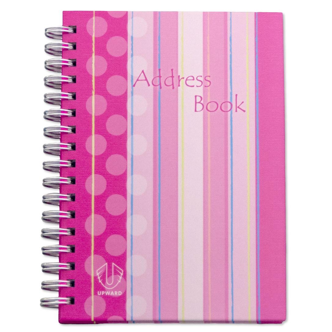 SP- ADDRESS BOOK UPWARD A6 WIRO GLOSS COVER ASST