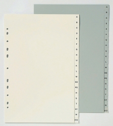 DIVIDERS MARBIG A4 PP WHITE A-Z