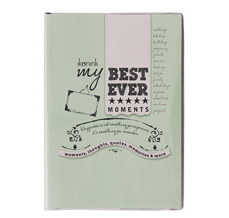 SP- JOURNAL IKONINK 175X125MM MY BEST EVER MOMENTS CASE BOUND