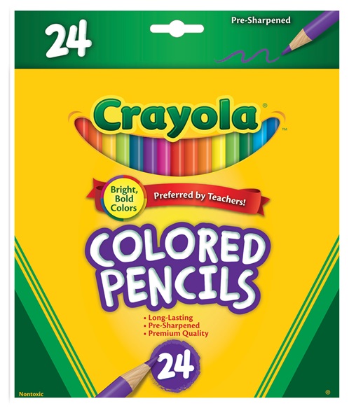 PENCIL COLOURED CRAYOLA BX24