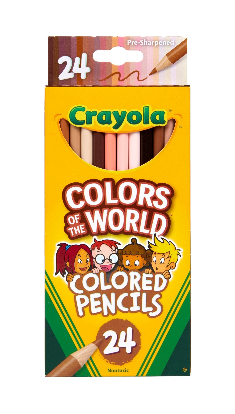 SP- PENCILS CRAYOLA COLOURS OF THE WORLD ASST PK24