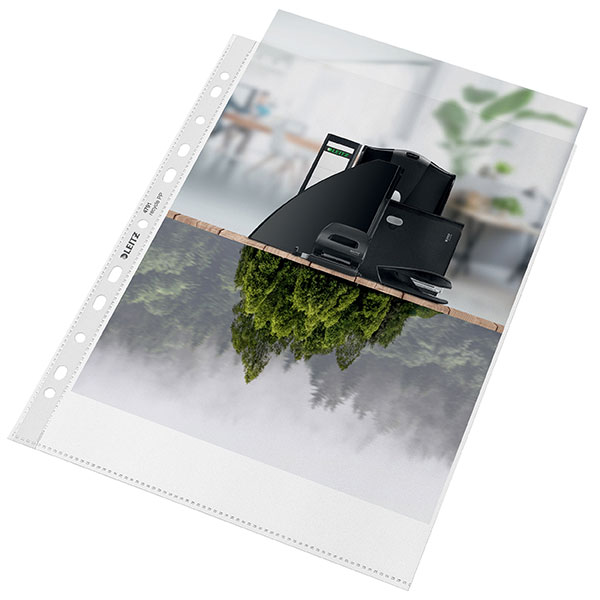 SP- SHEET PROTECTORS LEITZ A4 RECYCLED BX100