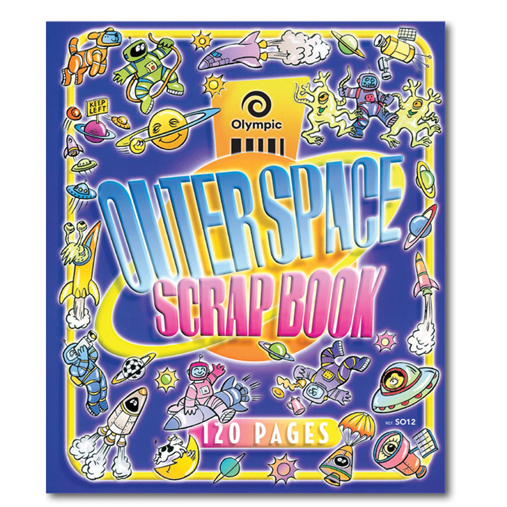 SCRAPBOOK OLYMPIC OUTERSPACE 60GSM 335X280MM 120PG