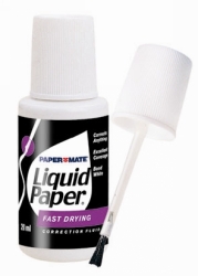 CORRECTION FLUID LIQUID PAPER BOND WHITE H'SELL