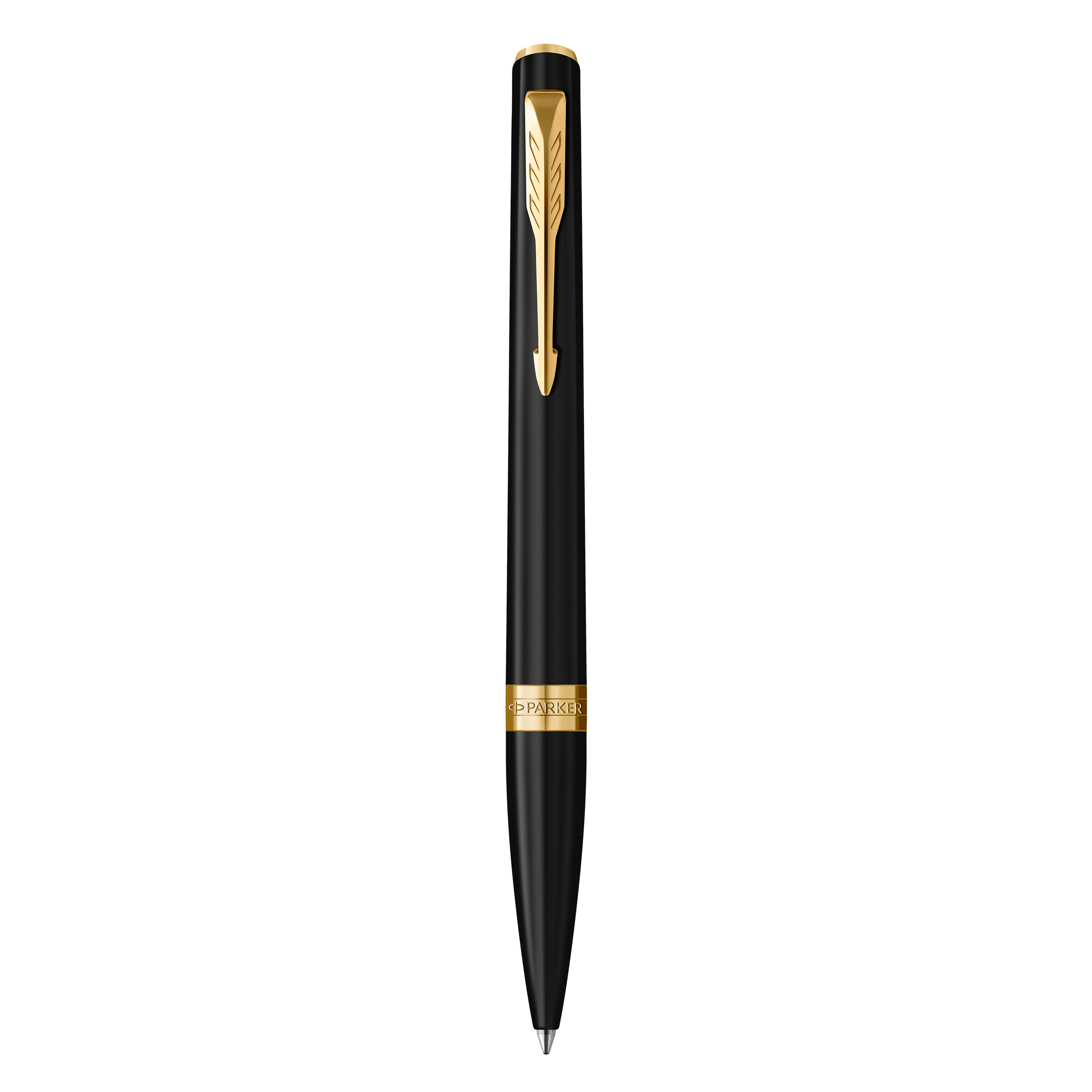 PEN PARKER BP MERIDIAN MATT BLACK WITH GOLD TRIM