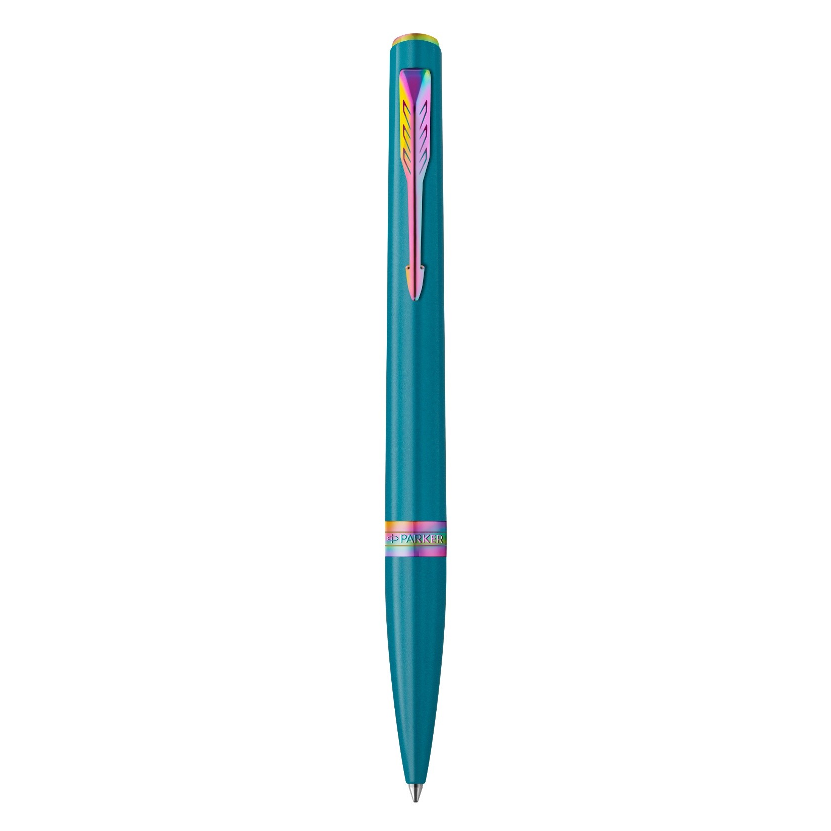 PEN PARKER BP MERIDIAN TEAL WITH RAINBOW TRIM