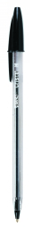 PEN BIC BP CRISTAL MED BLACK BX12