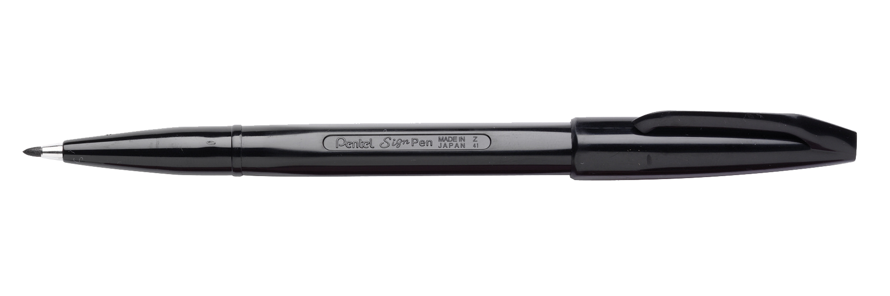 PEN PENTEL FINELINER 0.8MM SIGN PEN BULLET POINT S520 BLACK BX12