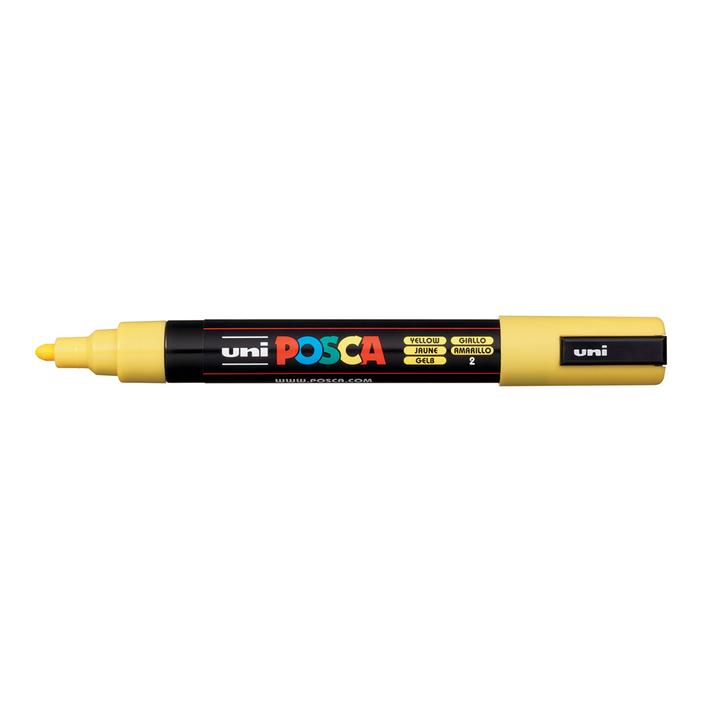 MARKER UNI POSCA PAINT PC5M MEDIUM BULLET TIP YELLOW