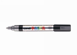 MARKER UNI POSCA PAINT PC5M MEDIUM BULLET TIP SILVER
