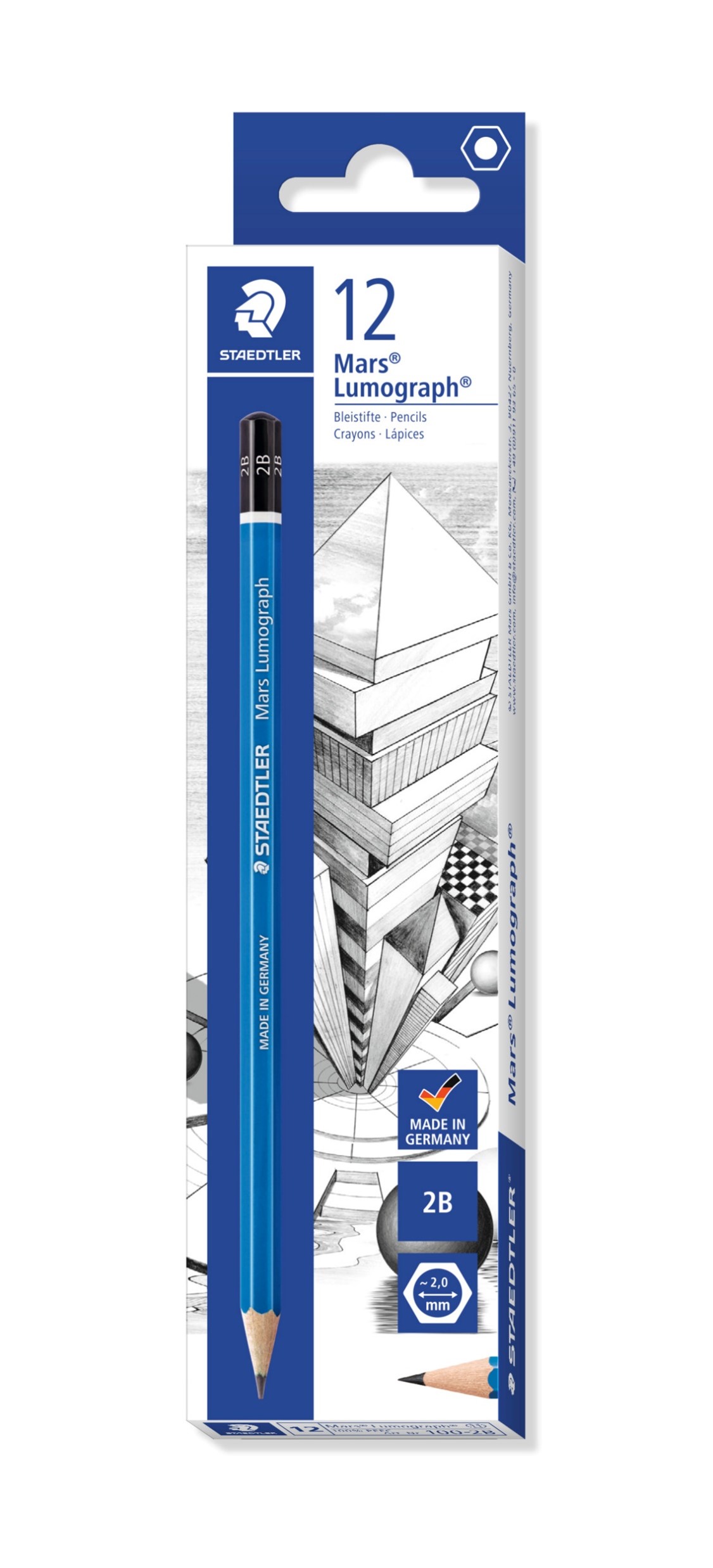 PENCILS STAEDTLER/MARS LUMOGRAPH 2B