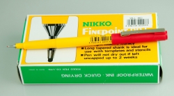 PEN NIKKO 99-L 0.4MM FINELINE RED