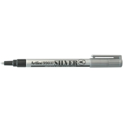 MARKER ARTLINE 990XF PERMANENT 1.2MM BULLET NIB SILVER