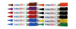 MARKER ARTLINE 700 PERMANENT 0.7MM BULLET NIB ASST BX12