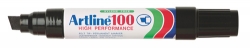 MARKER ARTLINE 100 XBROAD 12MM BLACK BX6