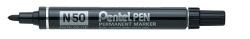 MARKER PENTEL N50 PERMANENT BULLET BLACK BX12
