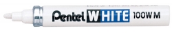 MARKER PENTEL 100W-M BULLET WHITE BX12