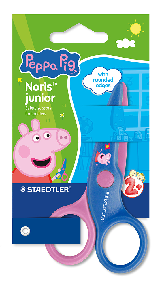 SCISSORS STAEDTLER NORRIS JUNIOR PEPPA PIG SAFETY 10CM ROUNDED EDGES