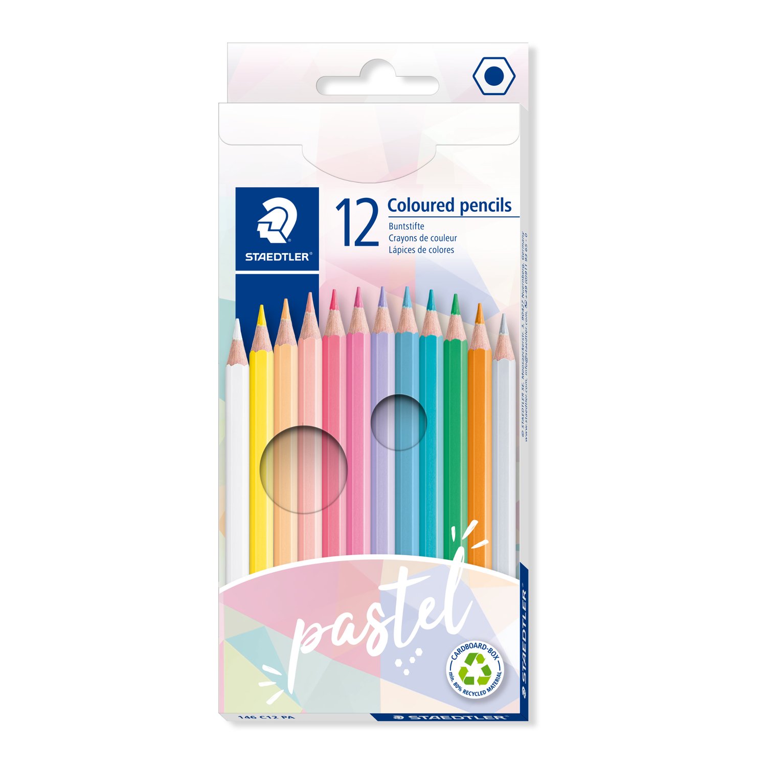 SP- PENCIL COLOUR STAEDTLER PASTEL ASST PK12