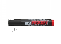 MARKER UNI PROCKY PM126 CHISEL TIP RED