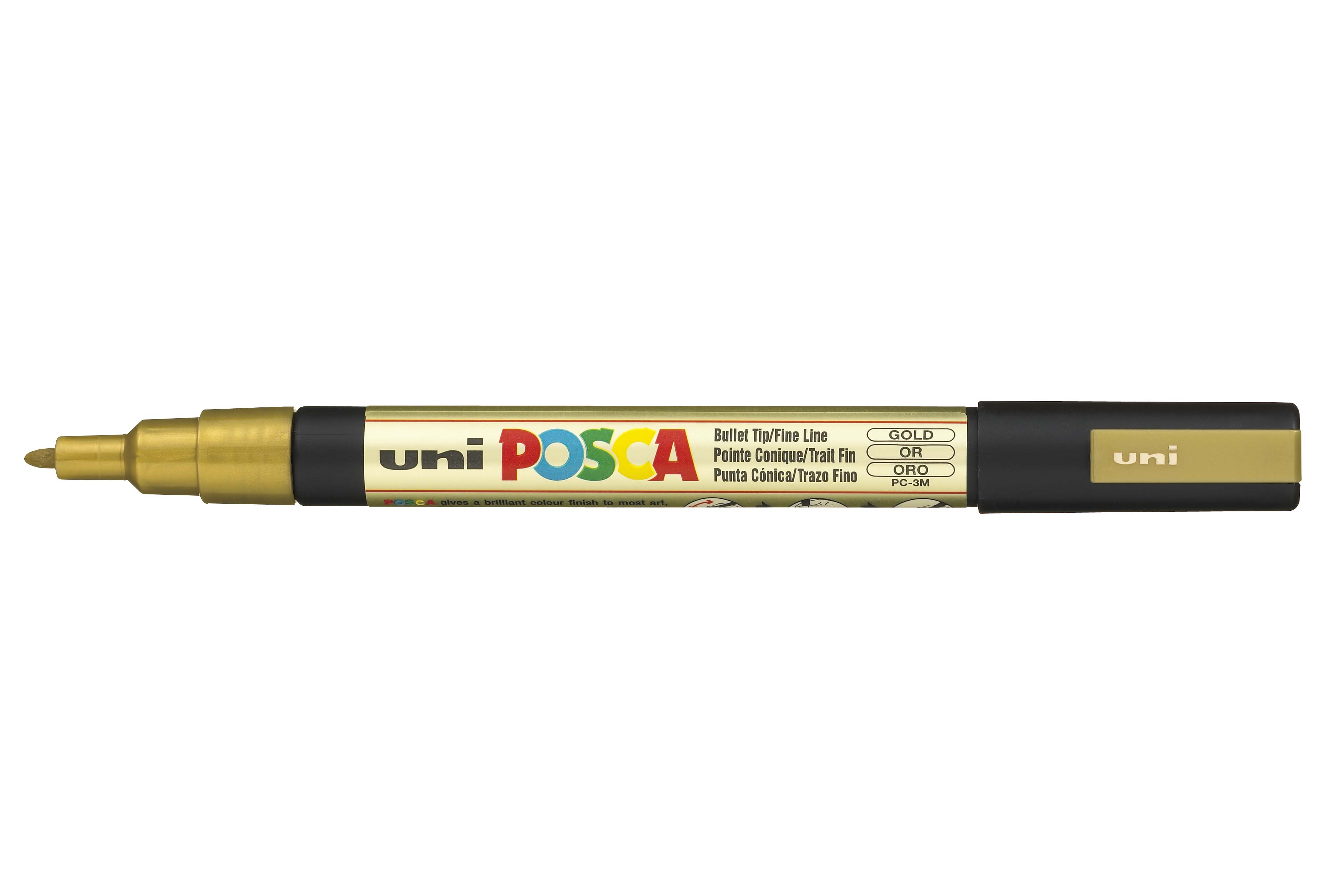 MARKER UNI POSCA PAINT PC3M FINE BULLET TIP GOLD