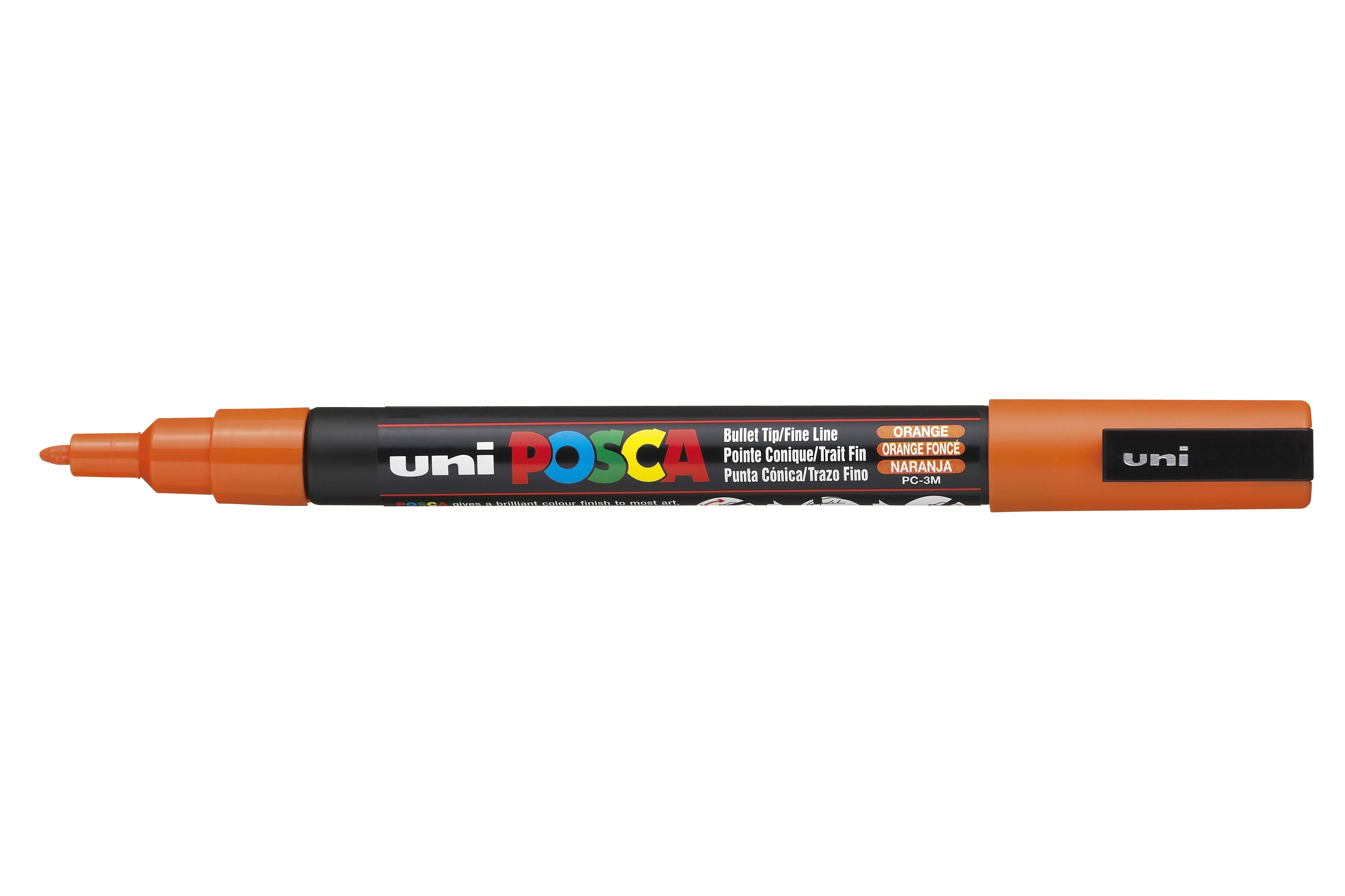 MARKER UNI POSCA PAINT PC3M FINE BULLET TIP ORANGE