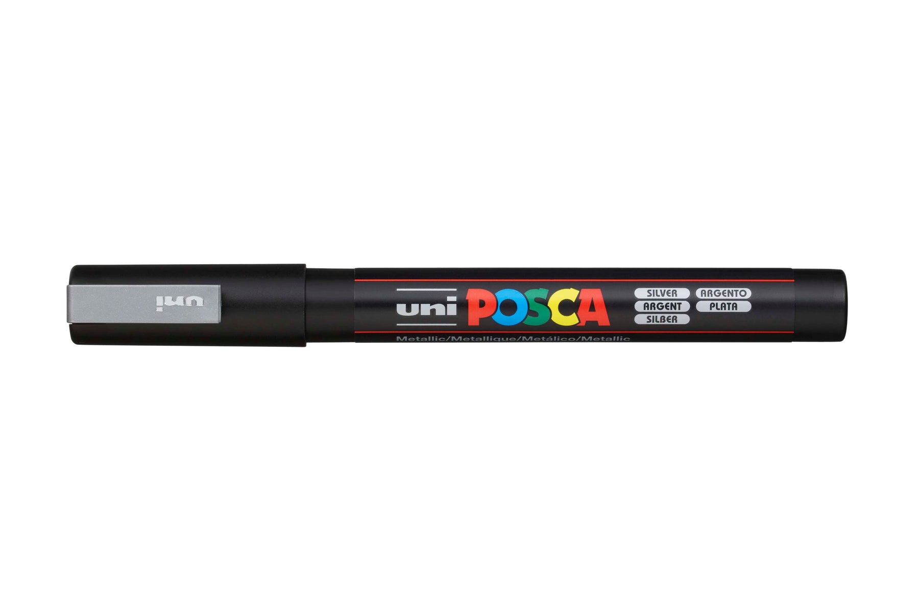 MARKER UNI POSCA PAINT PC3M FINE BULLET TIP SILVER
