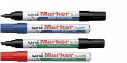 SP- MARKER UNI 580 PERMANENT CHISEL BLUE