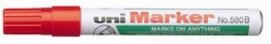 SP- MARKER UNI 580 PERMANENT CHISEL RED