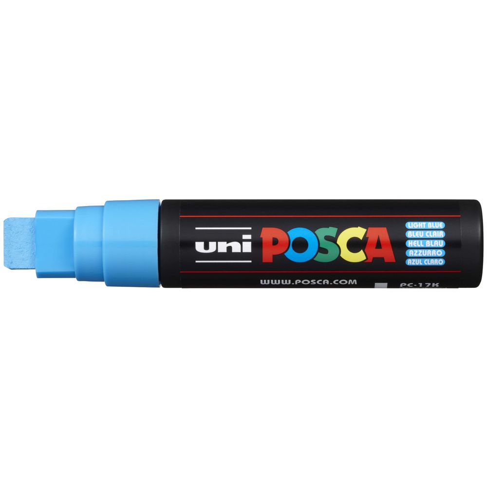 MARKER UNI POSCA PAINT PC17K BROAD CHISEL LIGHT BLUE