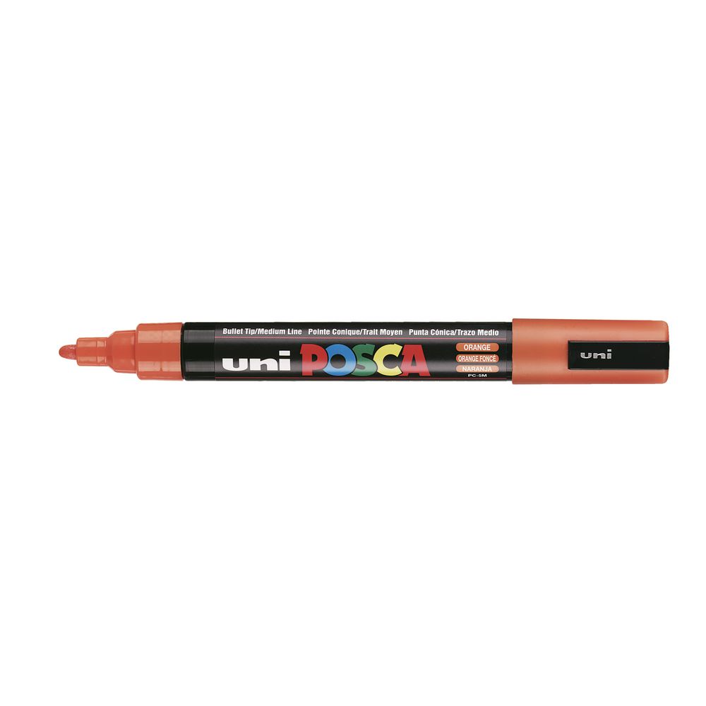 MARKER UNI POSCA PAINT PC5M MEDIUM BULLET TIP ORANGE