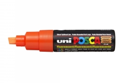 MARKER UNI POSCA PAINT PC8K BOLD BULLET TIP FLUORO ORANGE