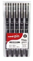 PEN FINELINER DRAWING UNI PIN 200 WLT5