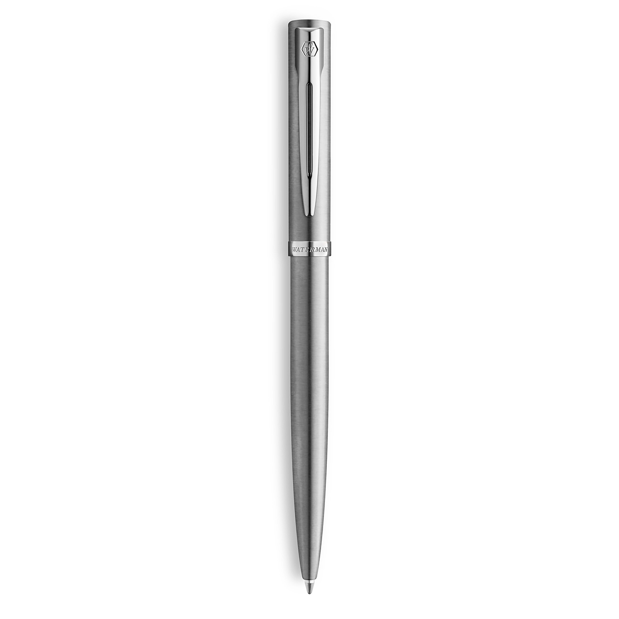 SP- PEN WATERMAN IMPRESSION BP STAINLESS STELL CHROME TRIM